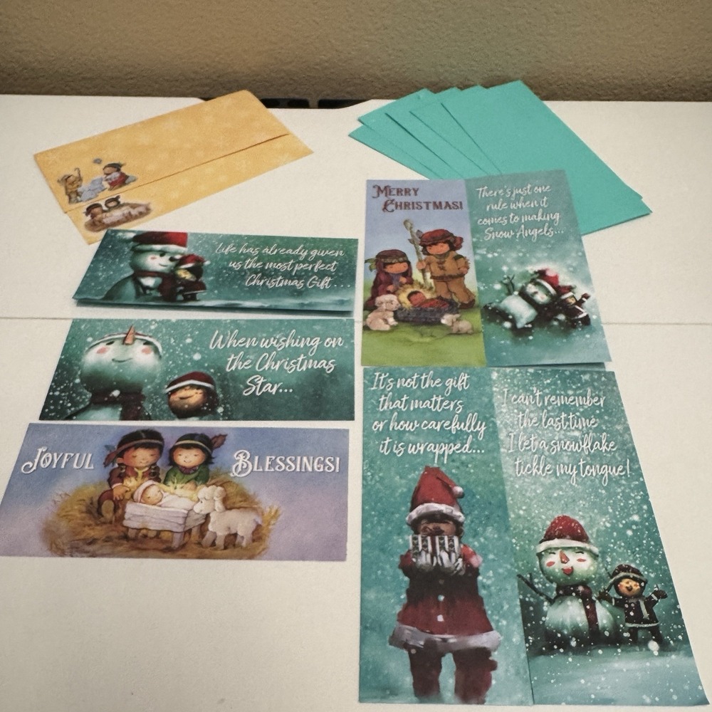 Set Of (7) St. Labre Indian School Christmas Cards With Envelopes